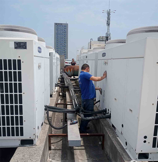 从江中央空调制热和不制冷系统维修方法